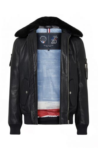 BLOUSON PATROUILLE DE FRANCE EN CUIR