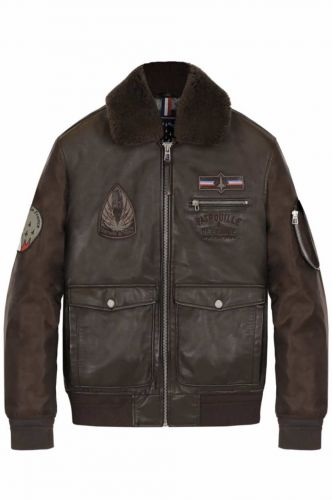 BLOUSON CUIR PATROUILLE DE FRANCE MAJOR AVIAN 